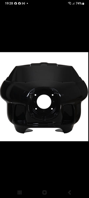 ZT-FXRD fairing only.For FXR with all brackets for installation. Gloss black.  Lower fairing, windshield and light pods Not included. Sale is final,No return.